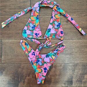 Skatie Vibrant Floral Bikini Set